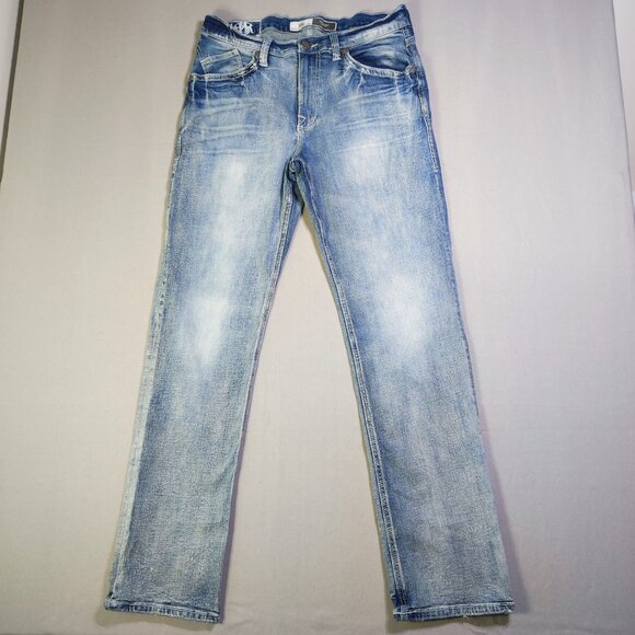 Rock & Republic jeans straight men's size 34X34 acid washed blue - Picture 1 of 15